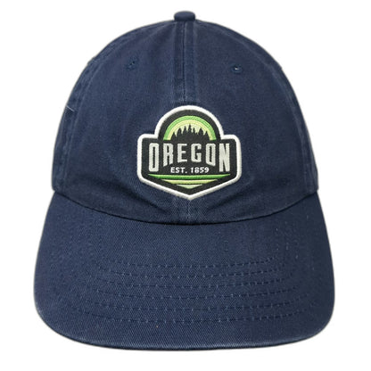 Rascals Baseball Cap Blue One Size Oregon Patch Slideback Strap Adjustable hat
