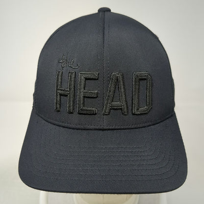 G/FORE Snapback Black One Size Flexfit 110 the HEAD Golf Hat Embroidered Logo