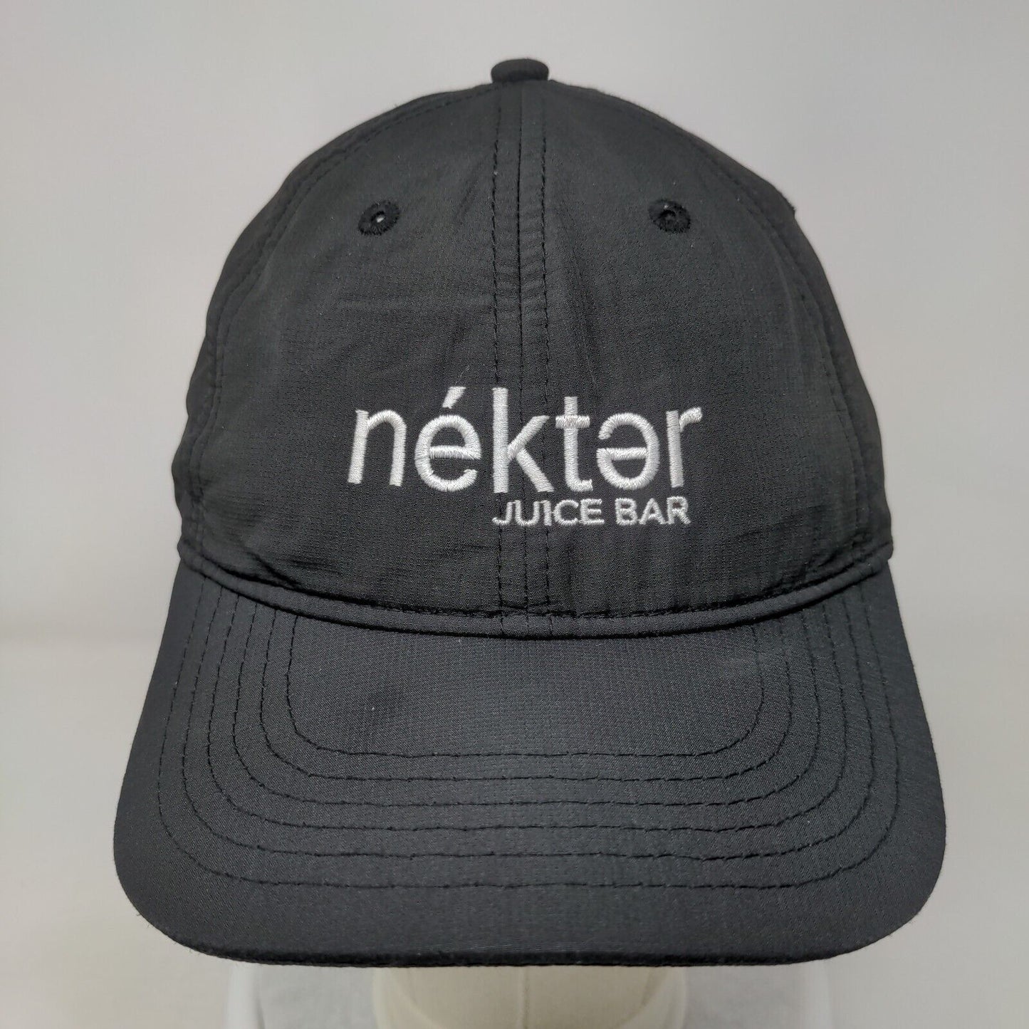 Nektar Juice Bar Strapback Hat Black OSFM Embroidered Outdoor Cap