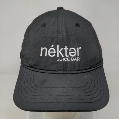 Nektar Juice Bar Strapback Hat Black OSFM Embroidered Outdoor Cap
