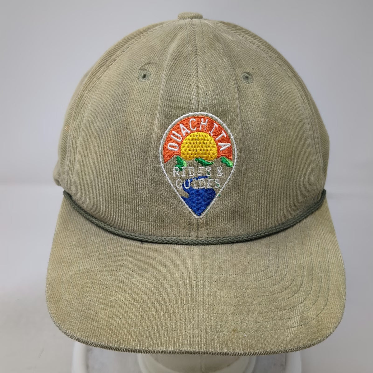 Outdoor Cap Snapback Hat Green One Size Ouachita Rides Guides Corduroy Rope