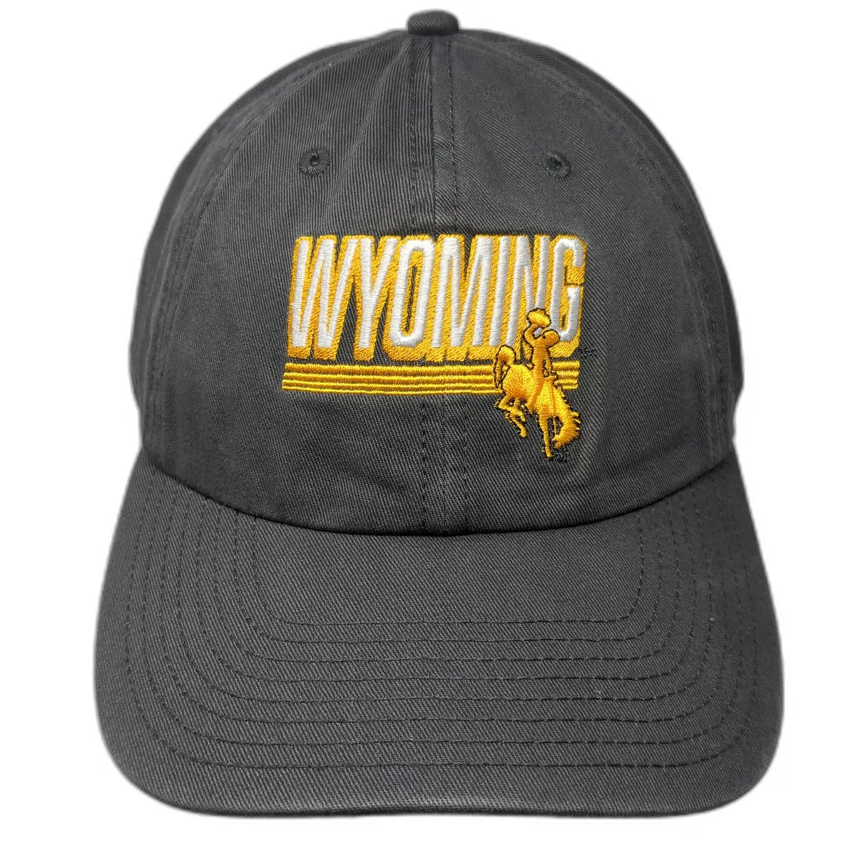 Top of the World Wyoming Cowboys NCAA Gray Gold White One Size Cap Adjustable