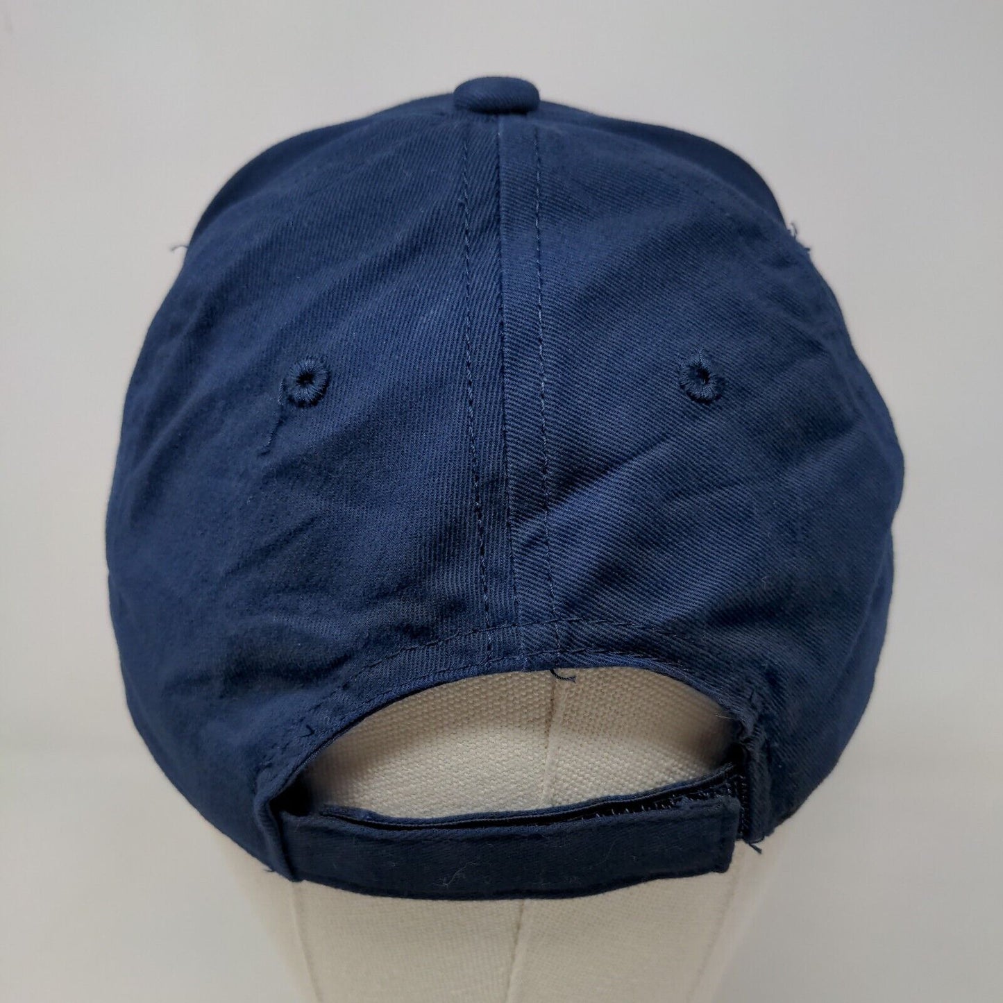 George Men's Strapback Hat Blue Blank Size One Size Vent Holes