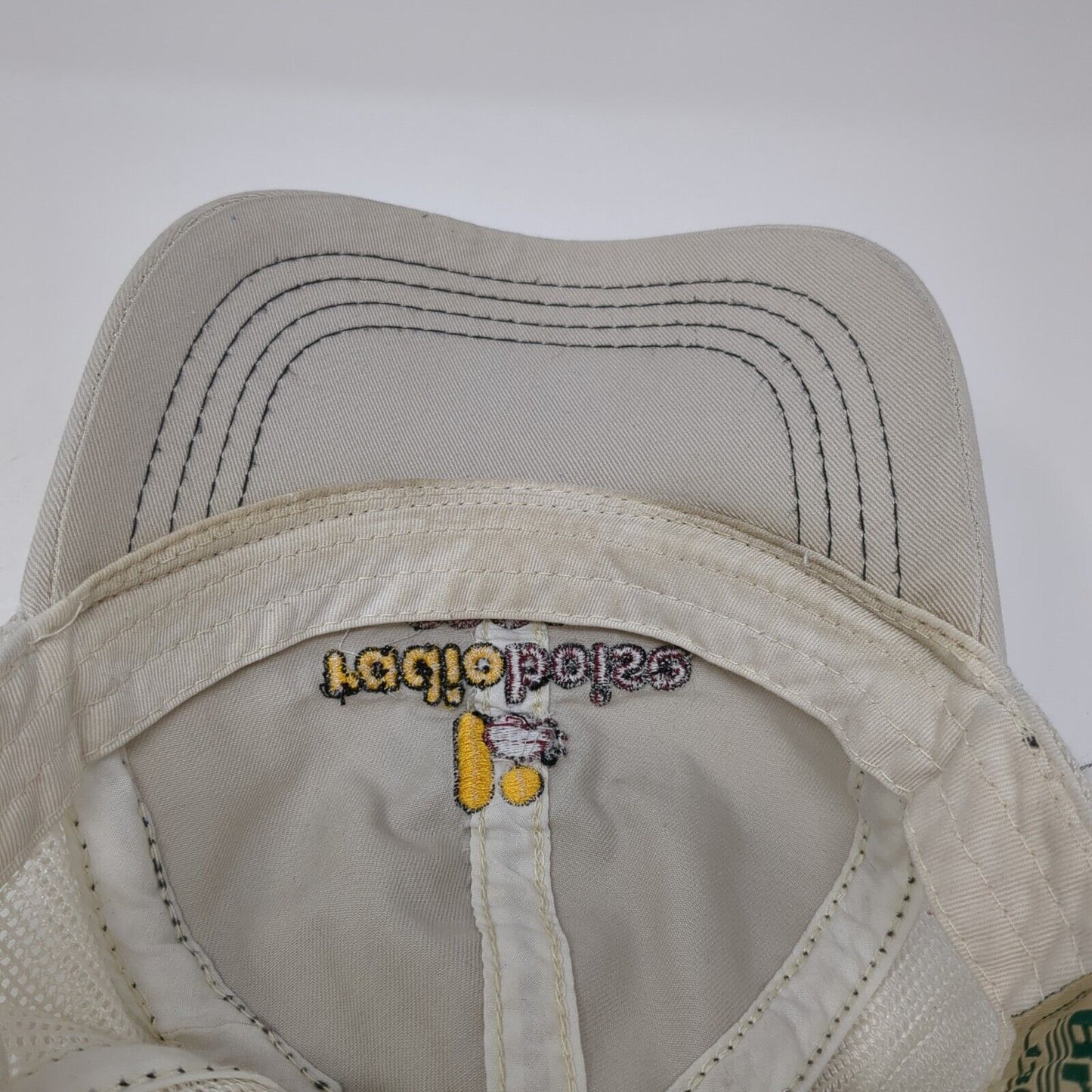 Radio Boise 89.9 FM Strapback Trucker Hat Tan OS Adjustable Mesh Back Bretmor