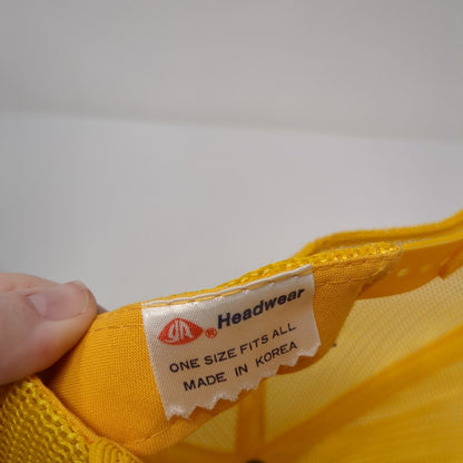 Bone Tech Alumni Snapback Trucker Hat Yellow OS Adjustable Mesh Back YR Headwear