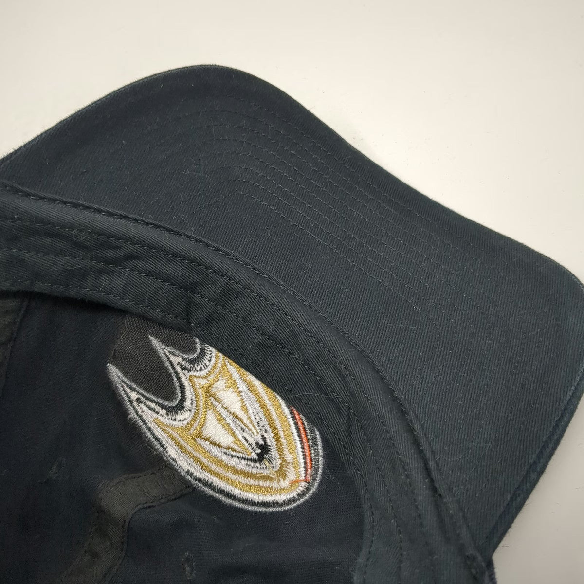 Anaheim Ducks NHL '47 Cap Black One Size Cotton Slideback Hat Logo Embroidered