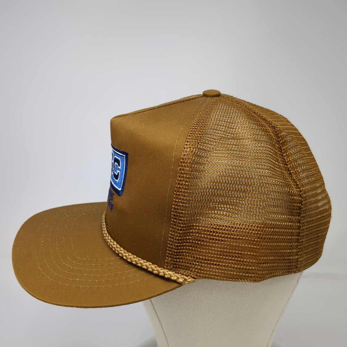 Otto Trucker Hat Brown One Size PSC Producers Supply Co-op Rope Mesh Snapback