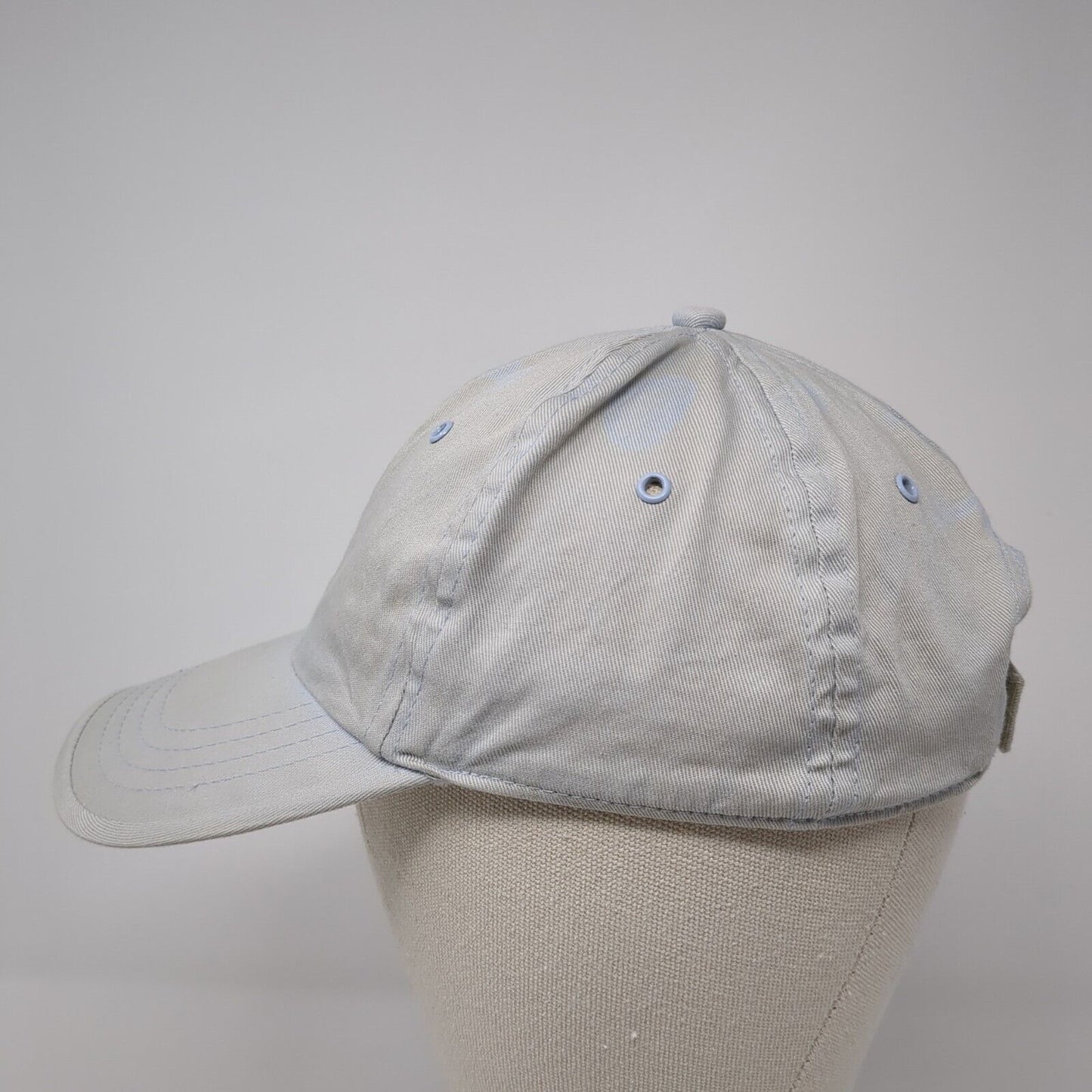 Faded Glory Strapback Hat Blue One Size Adjustable Vented Holes 6 Panel Blank