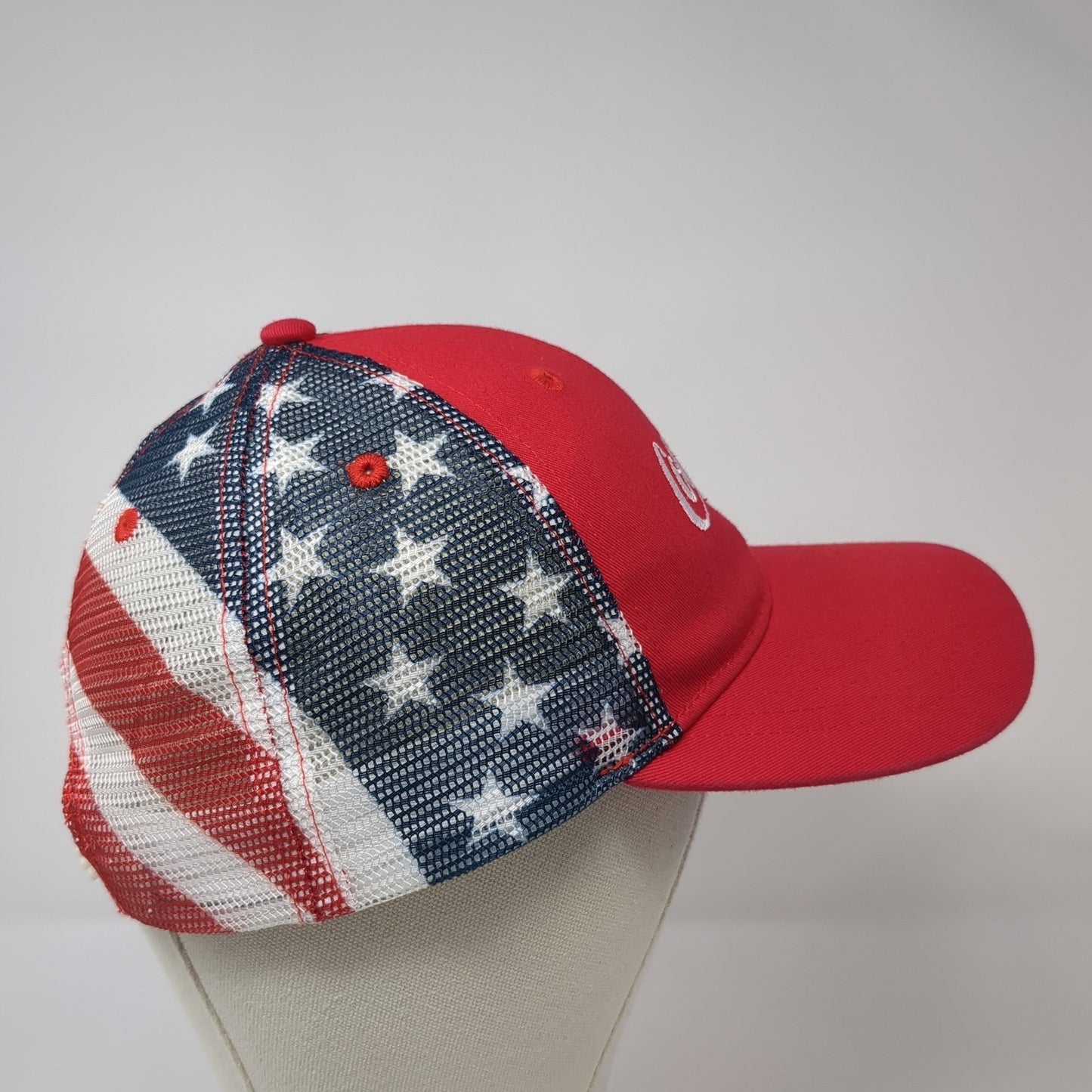Coca-Cola Snapback Trucker Hat Multicolor OS Adjustable Patriotic Mesh Back