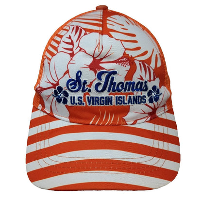 Caribbean Gifts & Things St Thomas US Virgin Islands Orange Trucker Hat One Size
