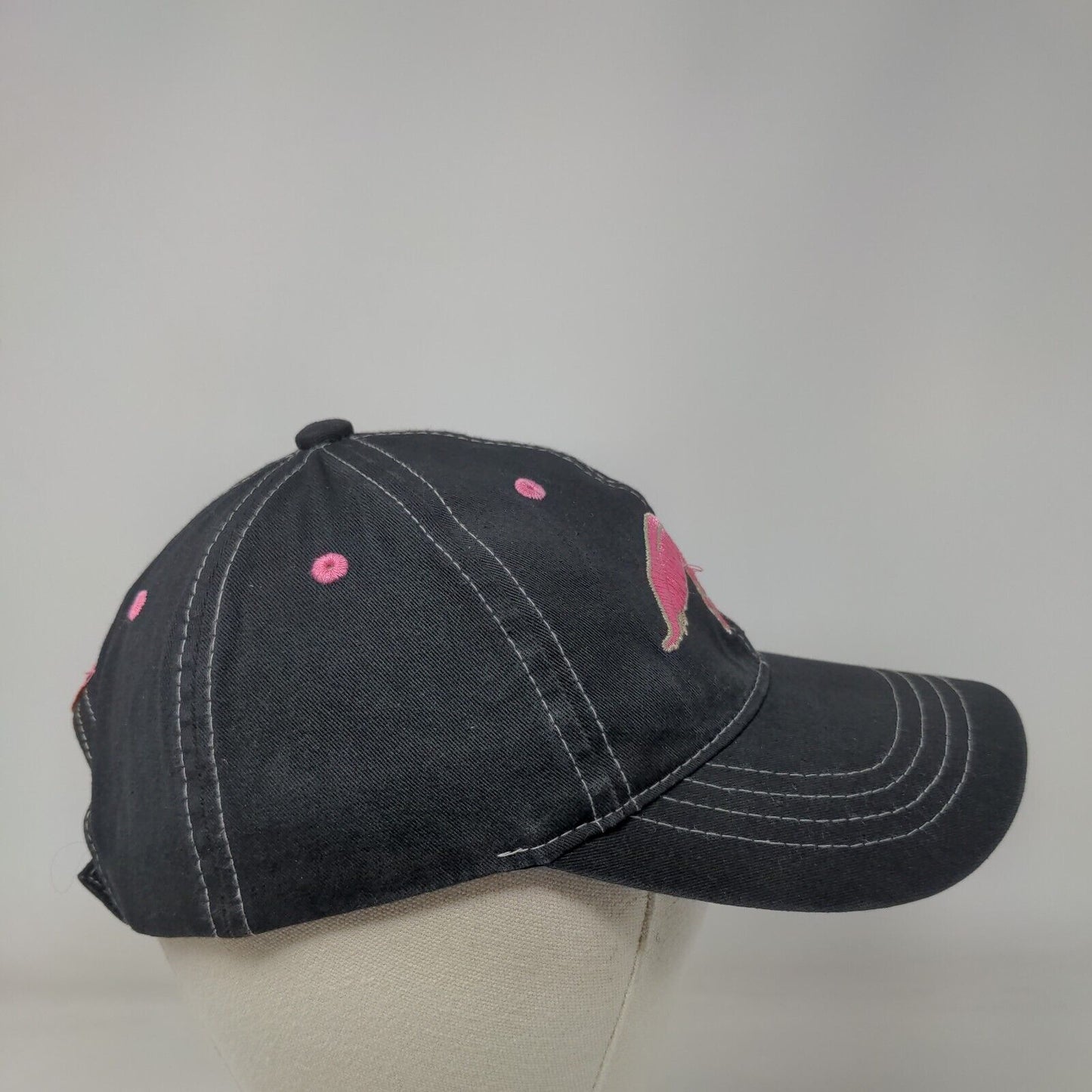 Duck Commander Strapback Hat Black One Size Adjustable Embroidered 6 Panel