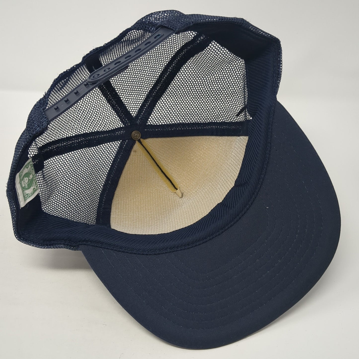 Police Training Institute Snapback Rope Trucker Hat Blue One Size Mesh Back