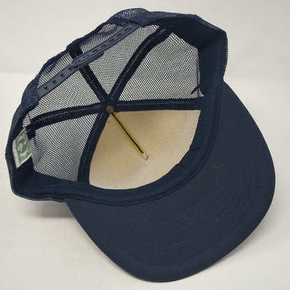 Police Training Institute Snapback Rope Trucker Hat Blue One Size Mesh Back