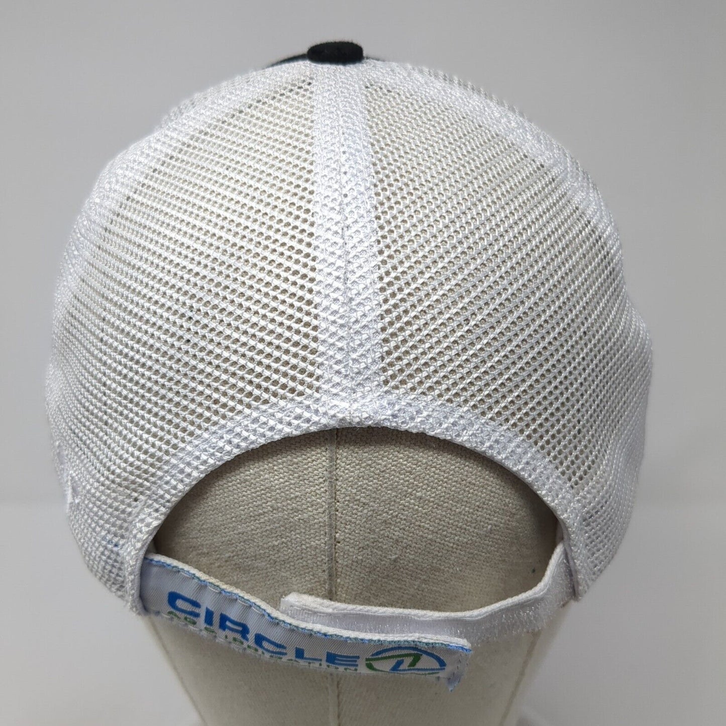 Circle Z Ag & Irrigation Strapback Trucker Hat Black One Size Mesh Back