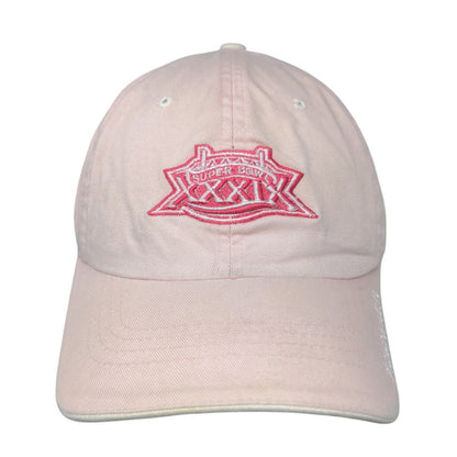 NFL Superbowl XXXIX Slideback Hat Pink OSFGA Embroidered Logo