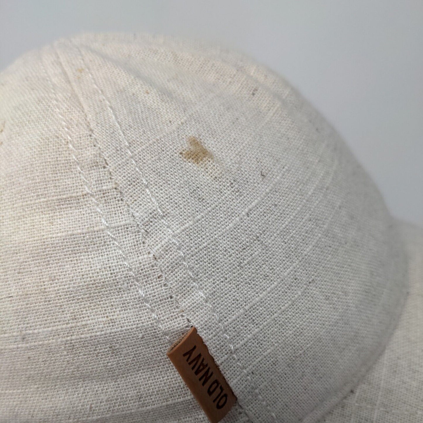 Old Navy Boys Stretchy Hat Tan Size M Blank Poly Cotton Linen Blend