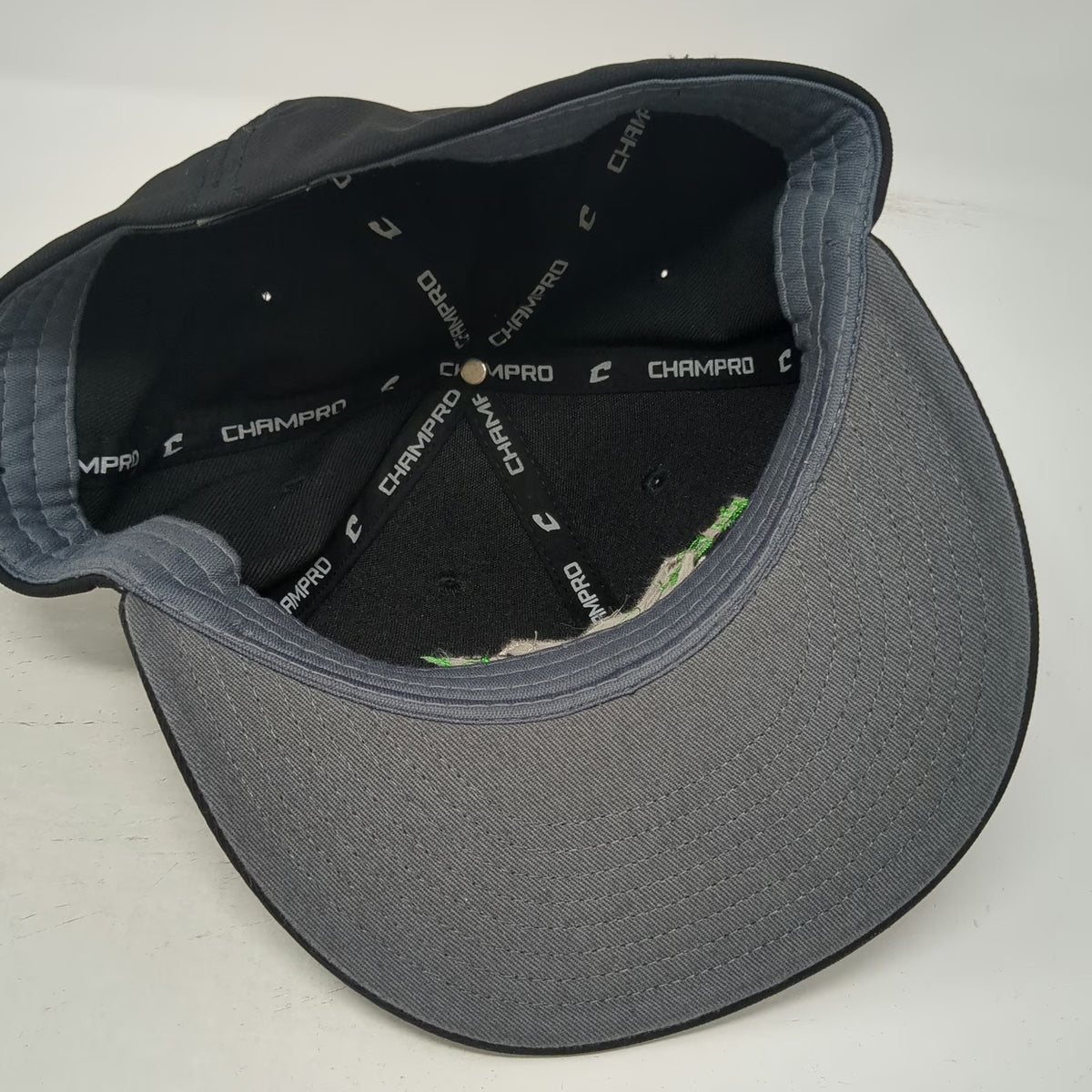 Champro Baseball Cap Black XL West Valley Home Plate Stretch Fit Structured hat