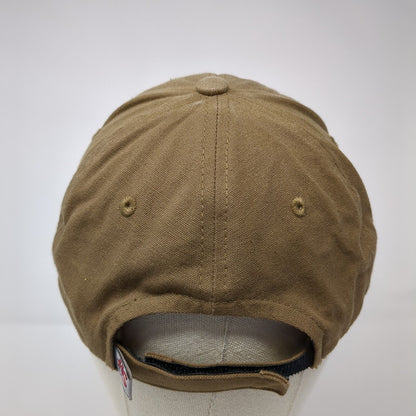 Crop Production Services Strapback Hat Brown One Size Embroidered