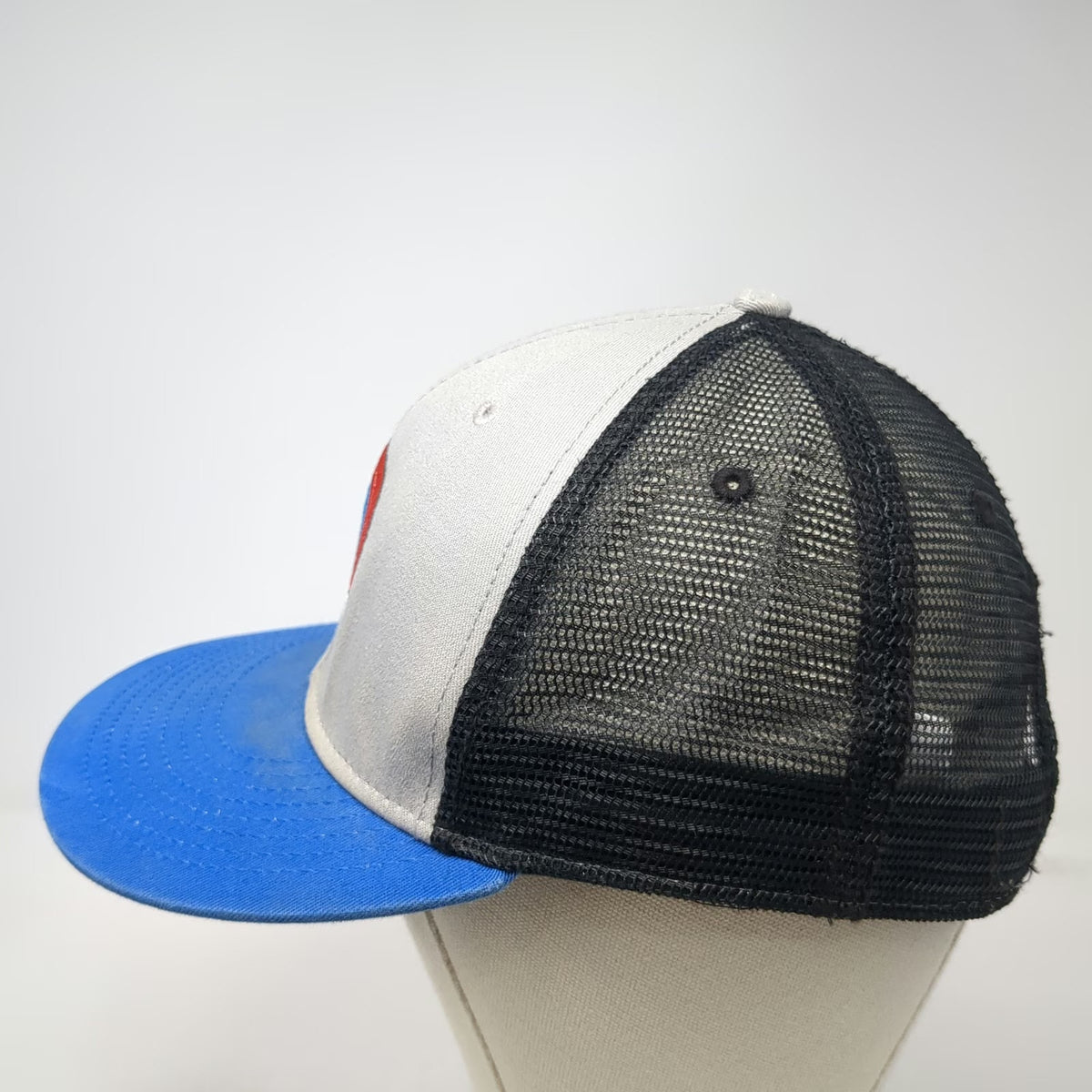 Ouray Sportswear Trucker Hat Gray Blue One Size Brundage Idaho Mountain Snapback
