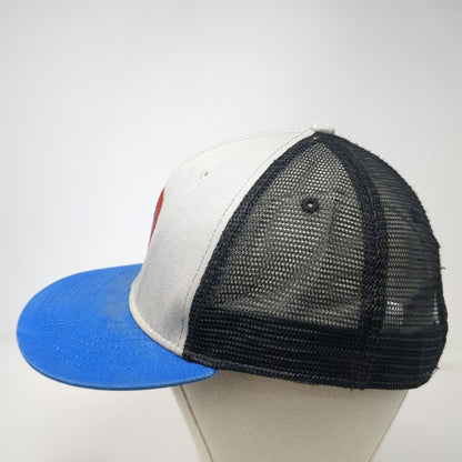 Ouray Sportswear Trucker Hat Gray Blue One Size Brundage Idaho Mountain Snapback