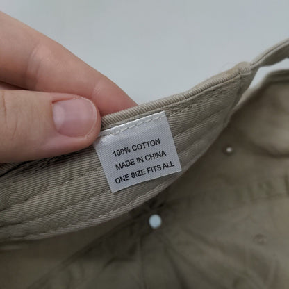 South Pass City Slideback Hat Tan OSFA Embroidered Adjustable 6 Panel