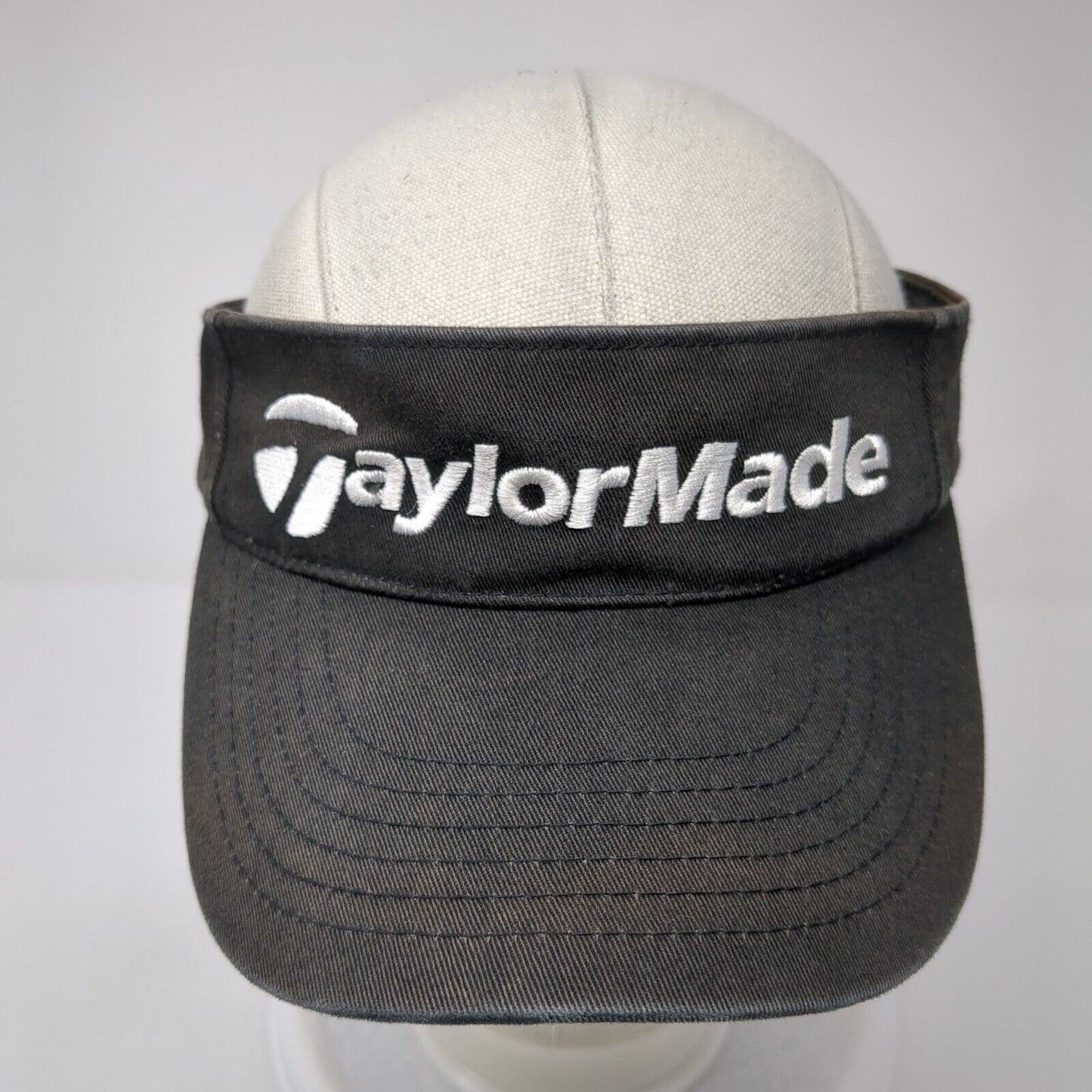 TaylorMade Strapback Golf Visor Hat Black One Size Adjustable Outdoor