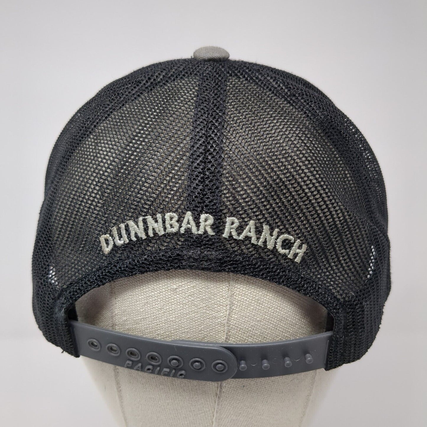 Dunnbar Ranch Snapback Trucker Hat Gray One Size Mesh Back Embroidered