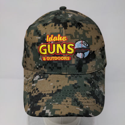 Idaho Guns & Outdoors Slideback Hat Camouflage OSFA Adjustable 6 Panel Cotton
