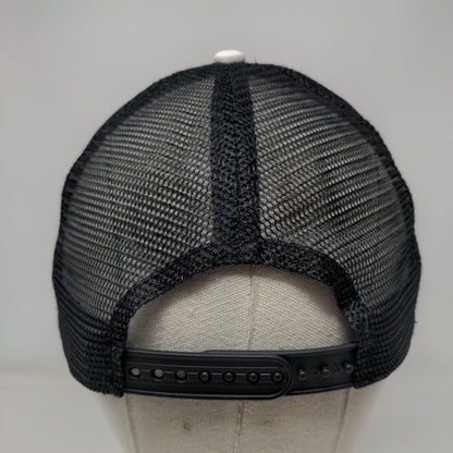 Mama Bear Snapback Trucker Hat Black OSFA Adjustable Mesh Back Animal Print