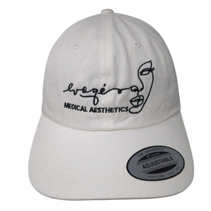 Evoqe Medical Aesthetics Slideback Hat White OS Adjustable The Classics Yupoong