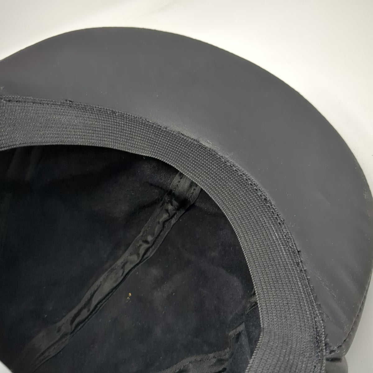 A-1 Headwear Baseball Cap Black Genuine Leather Made in USA Hat Vintage