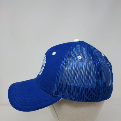 Thorntons Snapback Trucker Hat Blue OS Adjustable Mesh Embroidered Back Otto