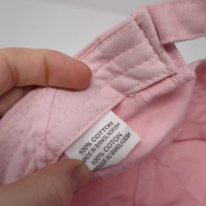 Dogs Slideback Hat Pink One Size Adjustable Embroidered Solid 6 Panel