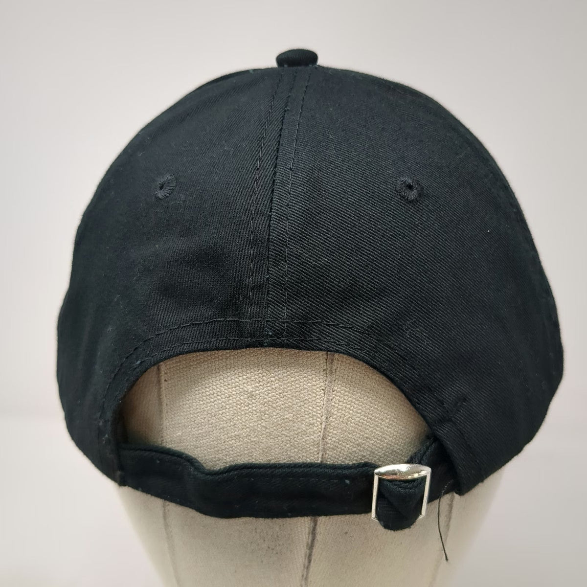 Gopuff Baseball Cap Black White One Size Slideback Embroidered Logo 6 Panel Hat
