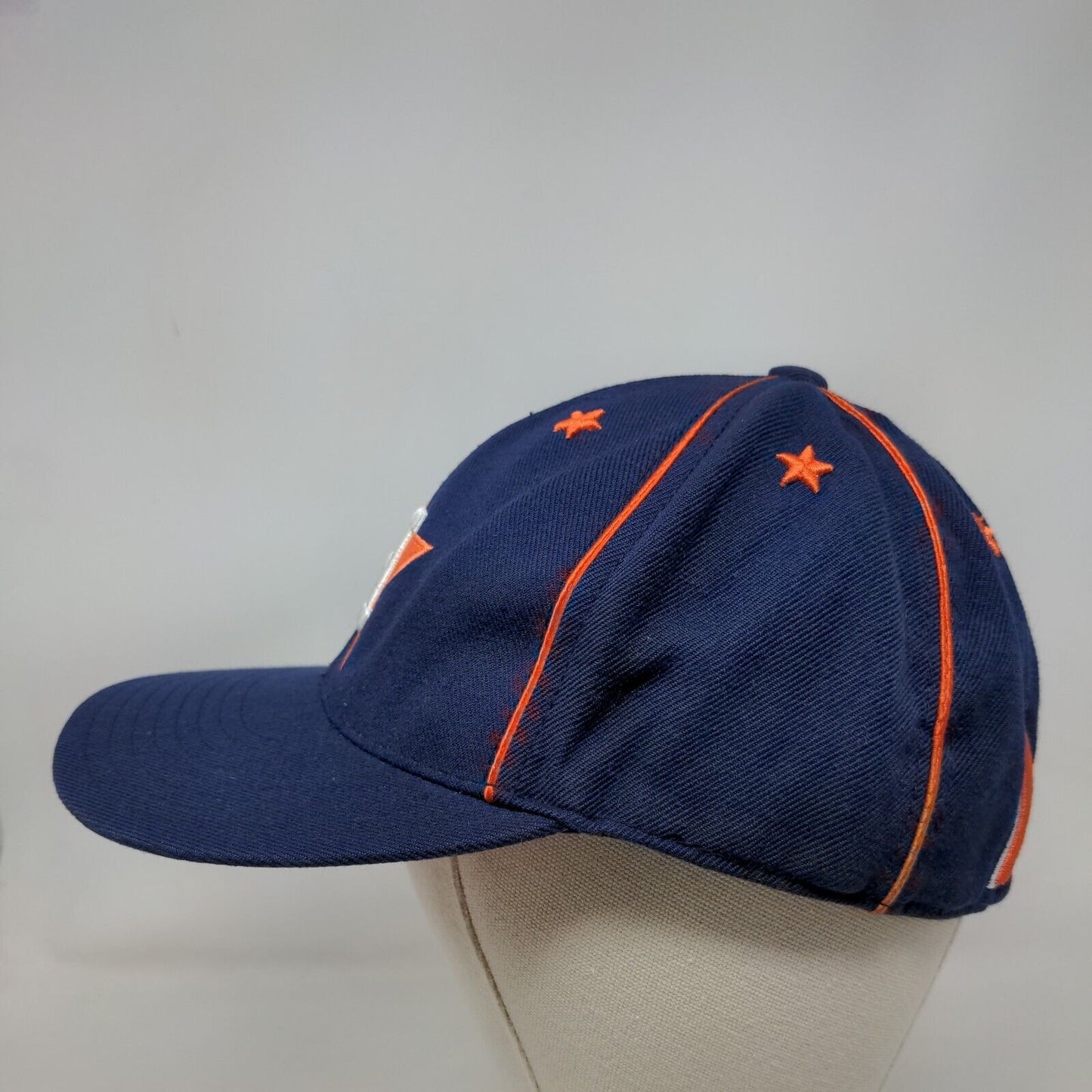 Houston Astros Fitted Hat Blue 7 5/8 Embroidered Logo Cooperstown MLB