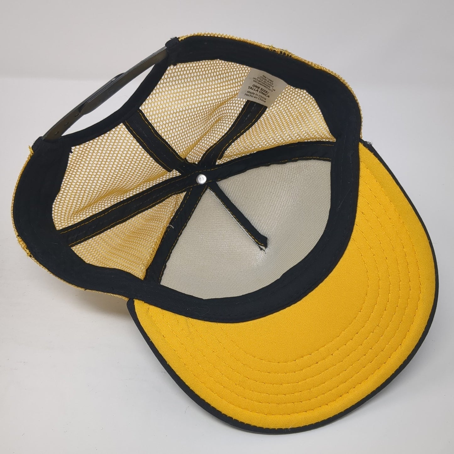 Beach Is Open Snapback Mesh Back Trucker Hat Black One Size Colorblock