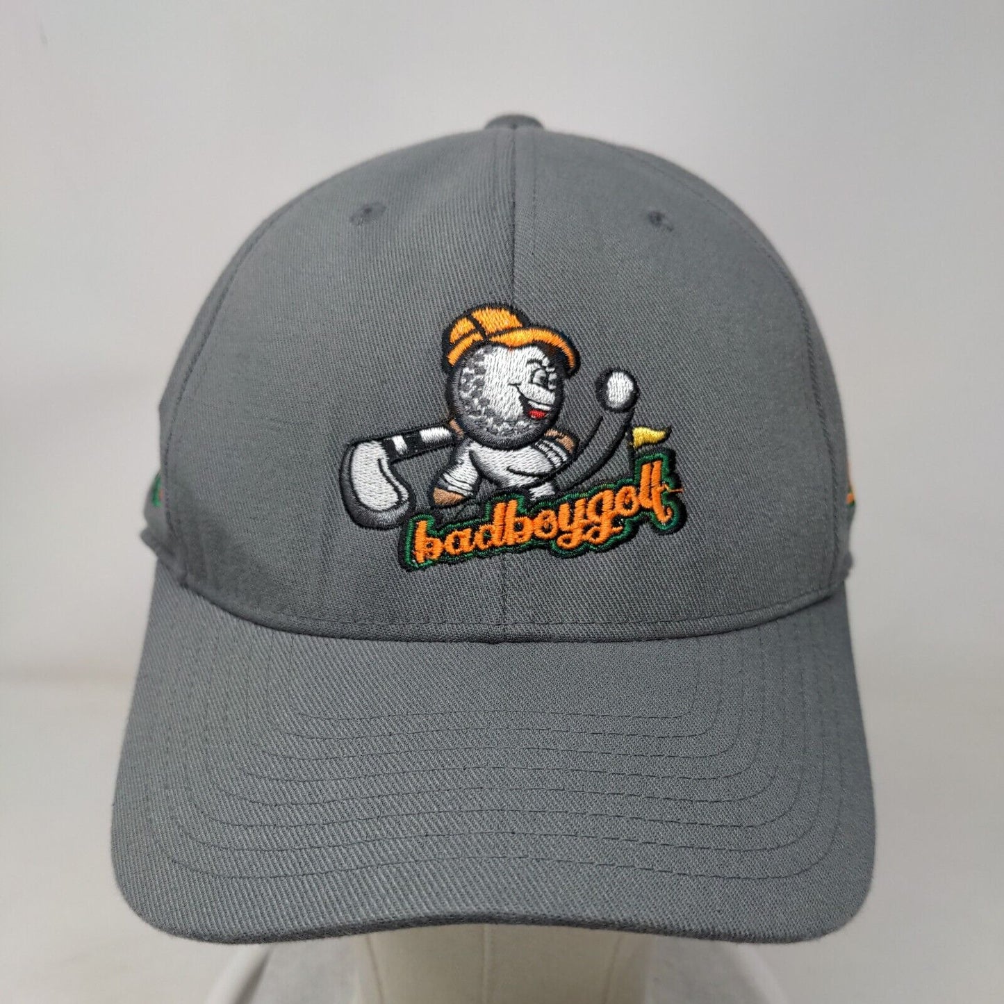 Badboy Golf Famu Strapback Hat Gray OS Embroidered 110 Flexfit Tech Yupoong