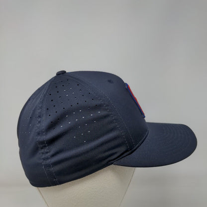 FH Fitted Hat Blue Size XS-S Breathable PTS Lite Embroidered 6 Panel Richardson