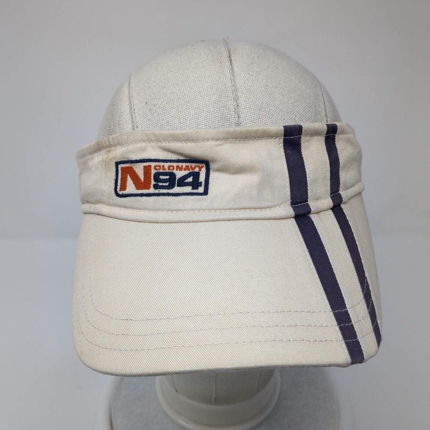 Old Navy N94 Strapback Sun Visor Hat Tan One Size Solid Adjustable