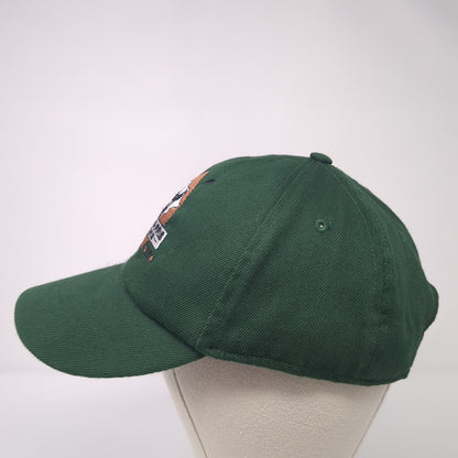Lew Harris Safaris Strapback Baseball Cap Green One Size Adjustable Embroidered