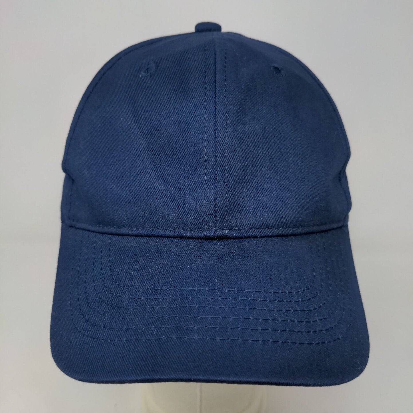 George Men's Strapback Hat Blue Blank Size One Size Vent Holes