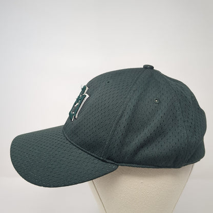 Richardson Fitted Hat Green 7 1/2 Embroidered Logo Solid Vent Holes