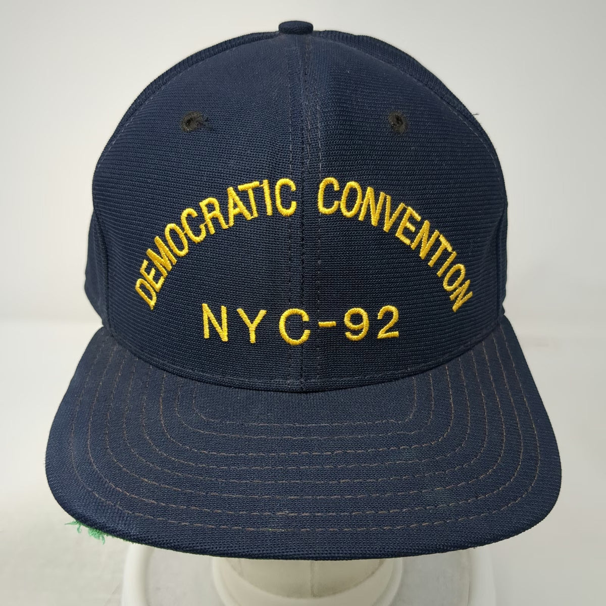New Era Snapback Blue L Hat Democratic Convention NYC-92 Green Underbrim Poly