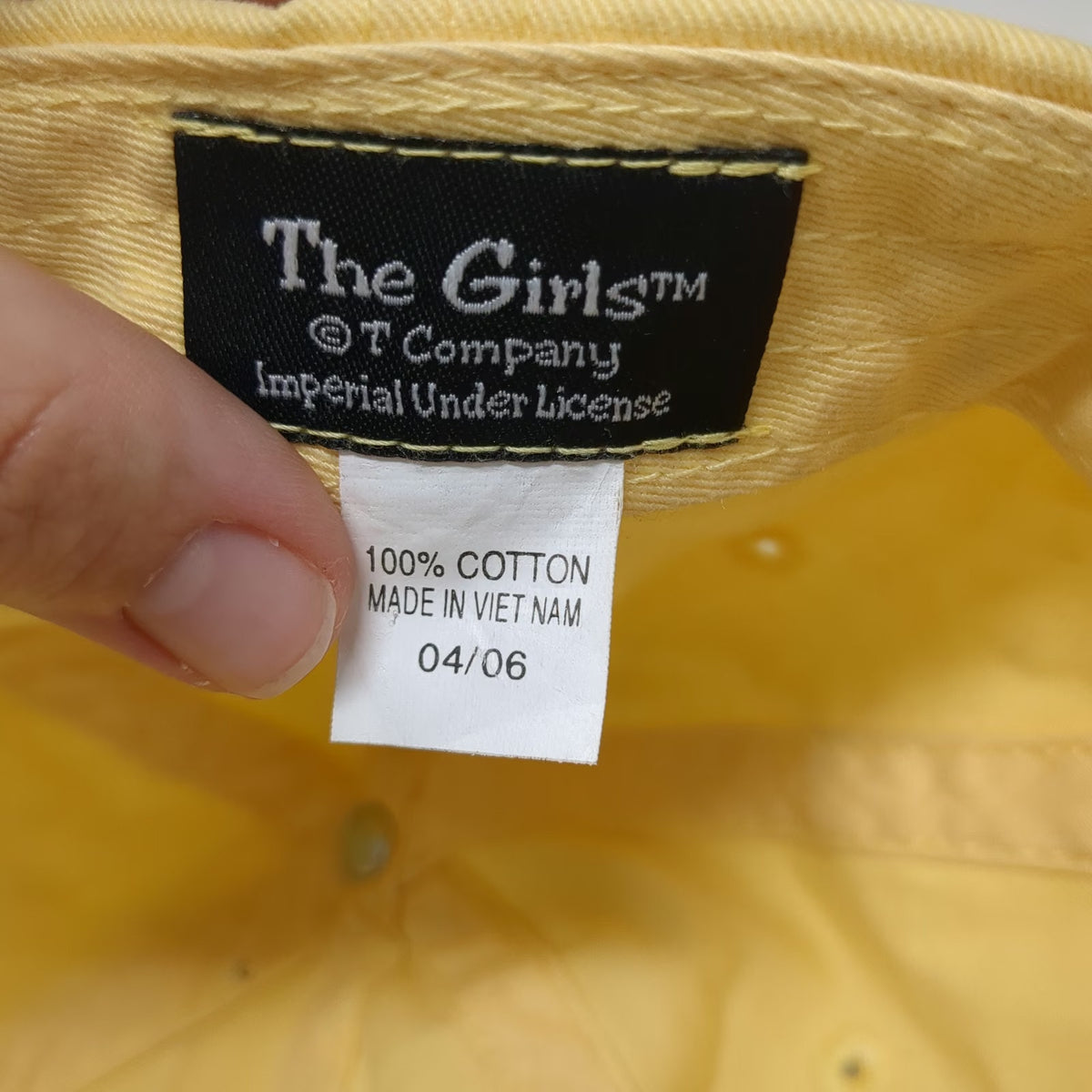 Imperial The Baseball Cap Yellow One Size Embroidered Golf Hat Cotton