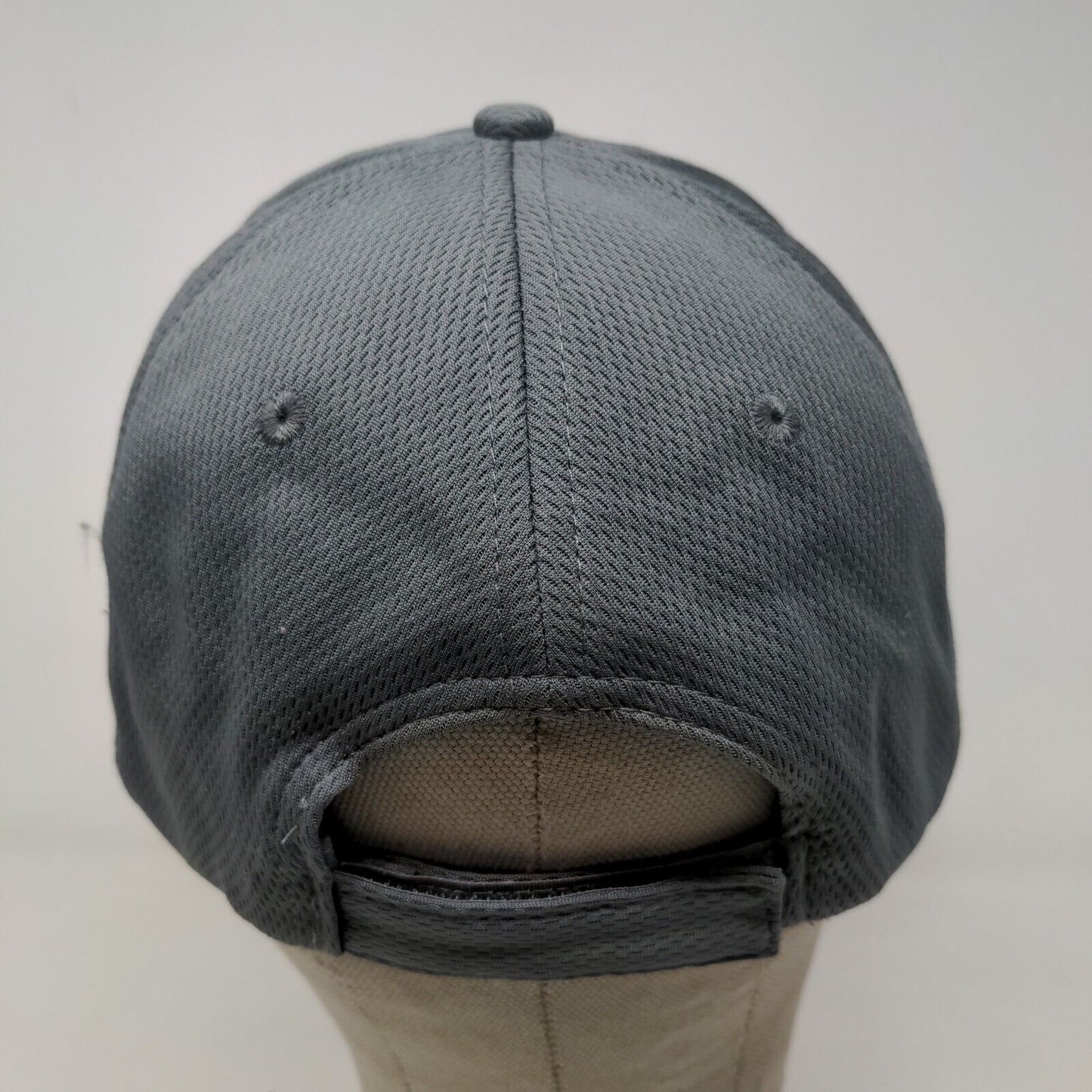 Papa John's Mens Strapback Hat Gray Adjustable Embroidered Logo Employee Uniform