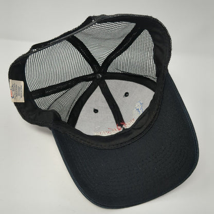 GSL Soda Blasting Inc. Snapback Trucker Hat Black One Size Mesh Back