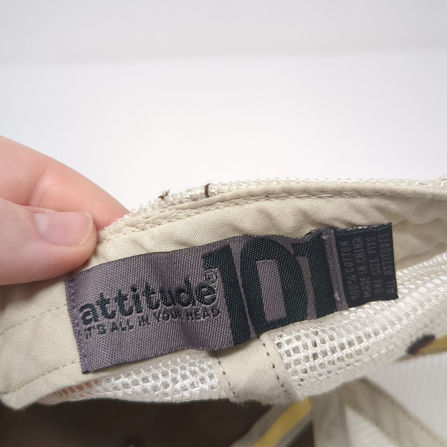 Okoboji Vintage Issue Snapback Trucker Hat Brown One Size Mesh Back