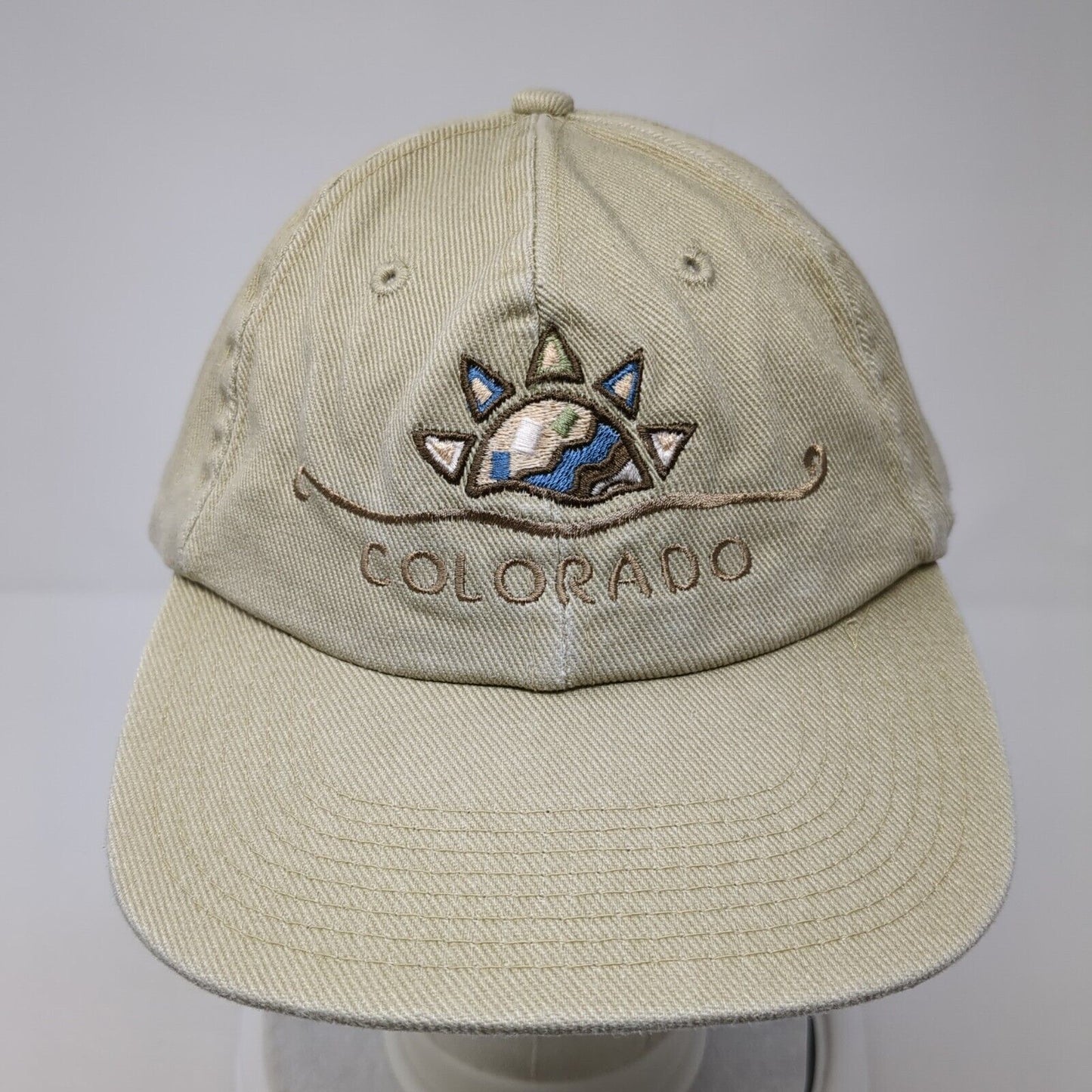 Colorado Slideback Hat Tan One Size Adjustable Embroidered Fahrenheit