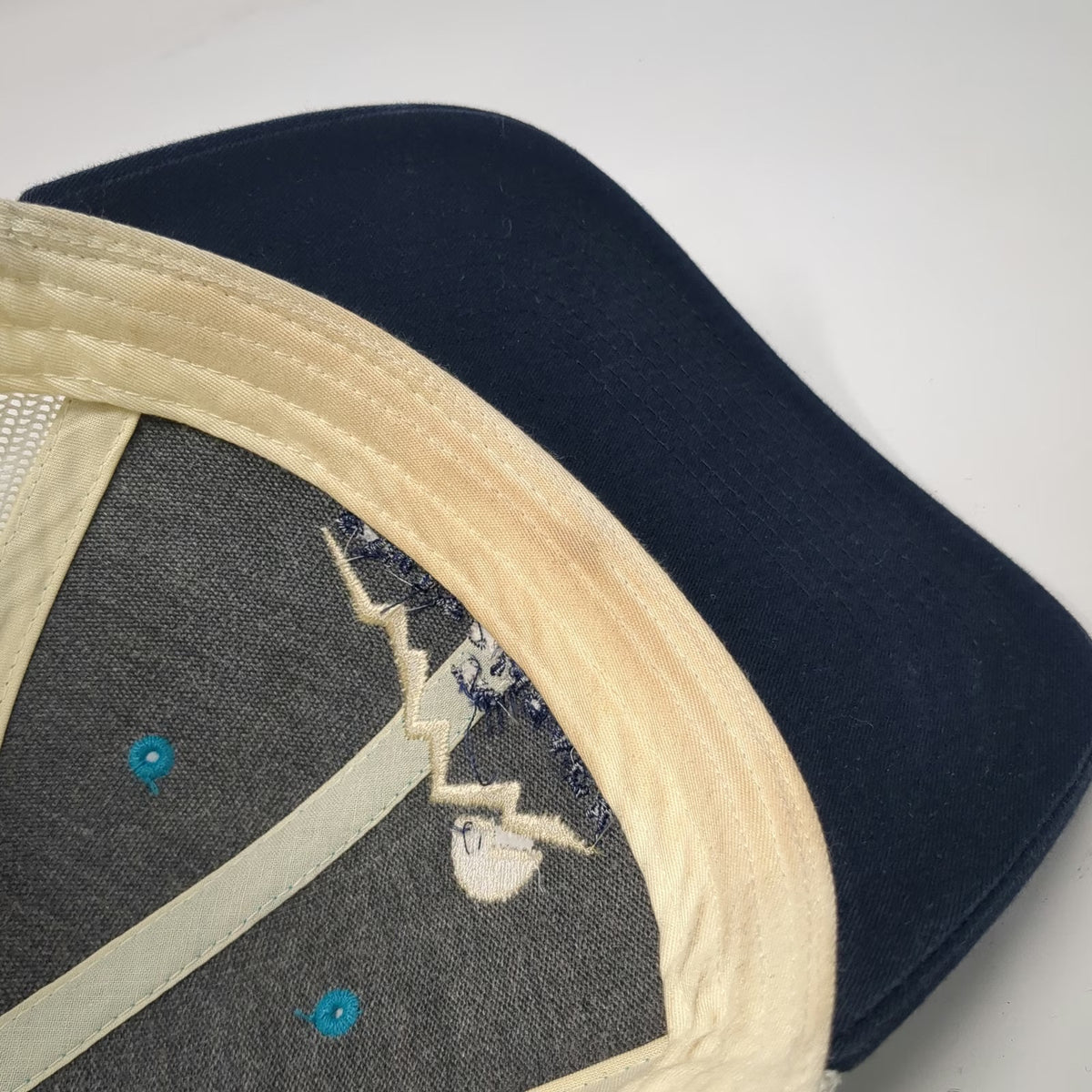 Richardson Trucker Hat Blue L Mesh Snapback The Switchback Mountain Sun Logo