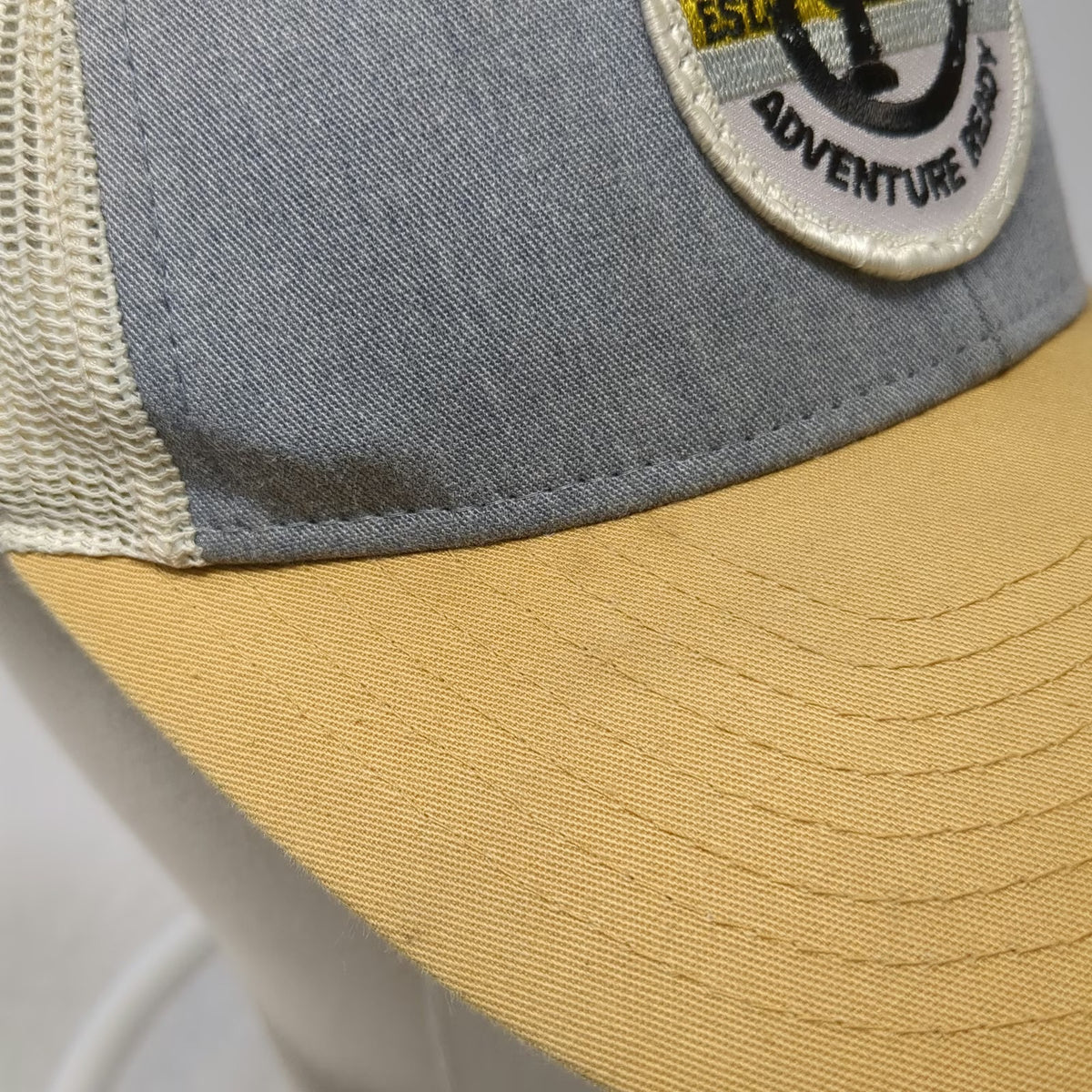 Richardson Trucker Hat Gray Yellow Payette Brewing Co Adventure Ready Snapback L